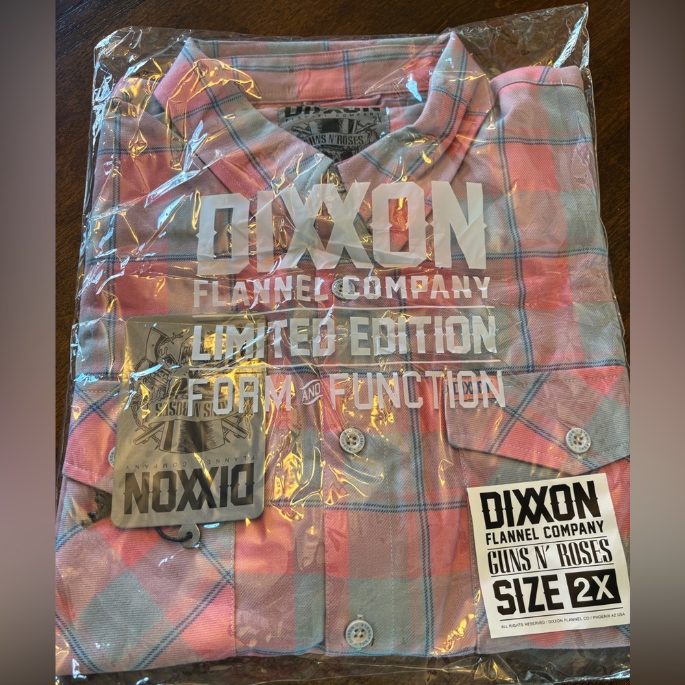 NWT 2XL Dixxon Guns N' Roses WTTJ Flannel